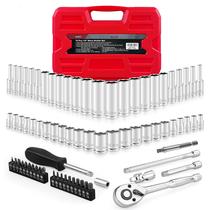 Conjunto de soquetes EACELIY 75 unidades 1/4 Drive Impact com catraca 4-14 mm Conjunto de soquetes EACELIY 75 unidades 1/4 Drive Impact com catraca 4-14 mm