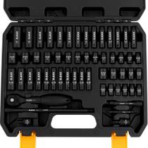 Conjunto de soquetes ELEAD 1/4" Drive 56 peças SAE (4-15 mm) e estojo