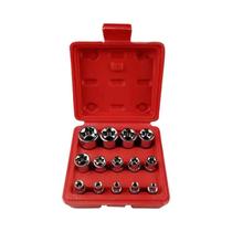 Conjunto De Soquetes Femininos E-Torx De 14 Peças 1/4 3/8 1/2 Drive Conjunto De Soquetes De Torque