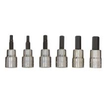 Conjunto de soquetes Hex Bit Craftsman 3/8 Drive SAE de 6 peças CMMT34447