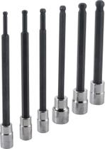 Conjunto de soquetes Hex Bit CRAFTSMAN SAE 3/8 Drive Long Ball de 6 peças