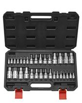 Conjunto de soquetes Hex Bit VEVOR de 32 peças em liga de aço S2 com estojo