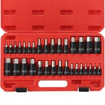 Conjunto de soquetes Hex Impact Bit RIMKOLO de 32 peças Allen SAE Metric