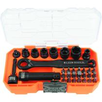 Conjunto de soquetes Klein Tools KNECT 65300 32 peças SAE 1/4" Conjunto de soquetes Klein Tools KNECT 65300 32 peças SAE 1/4"