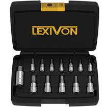 Conjunto de soquetes LEXIVON HEX Bit 13 peças métricas 2 - 14 mm LX-141
