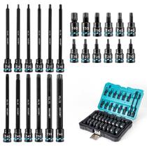 Conjunto de soquetes LIBRATON 3/8 Drive Impact Torx Bit 24PCS T10-T60