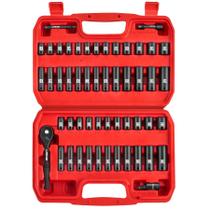 Conjunto de soquetes LLNDEI 1/4” Drive Impact 52 PCS com catraca e estojo