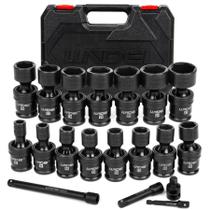 Conjunto de soquetes LLNDEI 3/8 Drive Universal Impact 19 peças Conjunto de soquetes LLNDEI 3/8 Drive Universal Impact 19 peças