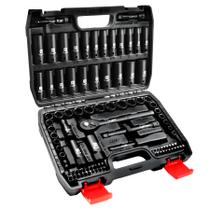 Conjunto de soquetes LLNEDL Impact 3/8 Drive 95 unidades com alça de catraca