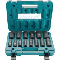 Conjunto de soquetes Makita A-96372 1/2 Drive (14 peças) CRMO Steel
