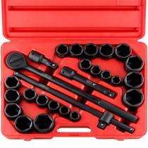 Conjunto de soquetes NEIKO 02499A com acionamento de 3/4 polegadas Jumbo Master 27 peças Conjunto de soquetes NEIKO 02499A com acionamento de 3/4 polegadas Jumbo Master 27 peças