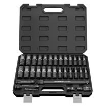 Conjunto de soquetes OTLOOMTBT 32PCS 1/2 Drive Impact com estojo
