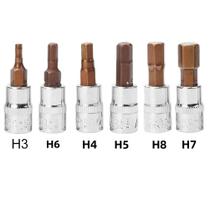 Conjunto De Soquetes Para Chave De Fenda Hexagonal De 1/4 De Polegada, 6 Peças Para Chave De Torque