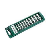 Conjunto De Soquetes Profundos Métricos De 6 Pontos De 4mm a 14mm Com Encaixe De 1/4 De Polegada,