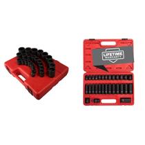 Conjunto de soquetes Sunex 2826 1/2" Drive de 12 pontos métrico de 26 peças