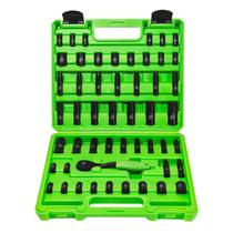 Conjunto de soquetes SUNHZMCKP 1/4 Drive Impact 51 peças de 6 pontos