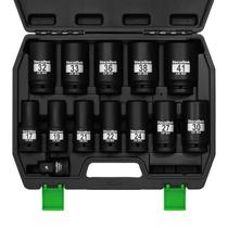 Conjunto de soquetes TecoTek 3/4 Drive Deep 6-Point Impact 13 peças Conjunto de soquetes TecoTek 3/4 Drive Deep 6-Point Impact 13 peças