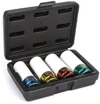 Conjunto de Soquetes Titan 21095 (4 Peças) 1/2" - Sem Danos
