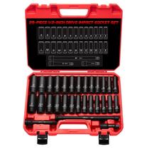 Conjunto de soquetes TOHOME, unidade de 1/2", 29 peças com estojo e extensão