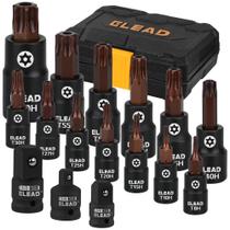 Conjunto de soquetes Torx Bit ELEAD de 16 peças T8-T60 com adaptadores