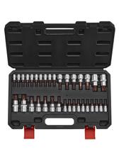 Conjunto de soquetes Torx Bit VEVOR de 34 peças T6-T70 1/4 3/8 1/2 pol