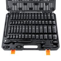 Conjunto de soquetes VEVOR 1/2 Drive Impact 65 peças SAE 10-32 mm com estojo