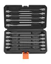 Conjunto de soquetes VEVOR Extra Long Allen Hex Bit 18 peças com unidade de 3/8"