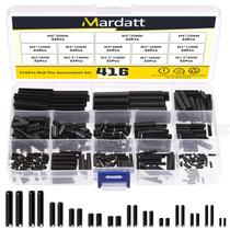 Conjunto de sortimento Roll Pin Mardatt, 416 unidades, 13 tipos com estojo