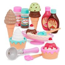 Conjunto de sorvetes Toy Food Battat Play Circle 21 unidades de 3 anos ou mais Conjunto de sorvetes Toy Food Battat Play Circle 21 unidades de 3 anos ou mais