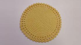 Conjunto de souplat de crochê - barbante ( 04 peças)