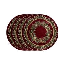 Conjunto De Sousplat De Natal VIKAMA 4 Peças Decoração De Mesa Para Reuniões Familiares Jantares Em Conjunto De Sousplat De Natal VIKAMA 4 Peças Decoração De Mesa Para Reuniões Familiares Jantares Em