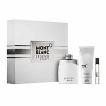 Conjunto de spray Perfume Montblanc Blanc Legend Spirit EDT para homens