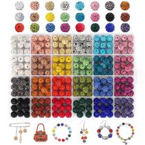 Conjunto de strass Craft Beads novani, 240 unidades, 10 mm e 24 cores Conjunto de strass Craft Beads novani, 240 unidades, 10 mm e 24 cores