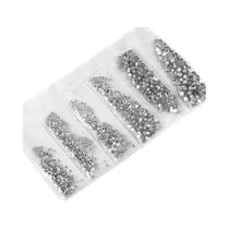 Conjunto De Strass De Vidro De Tamanhos Variados Para Decoração De Unhas, Cristais E Charms