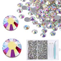 Conjunto de strass Yhsheen AB Flatback Gems Crystal SS16-SS20
