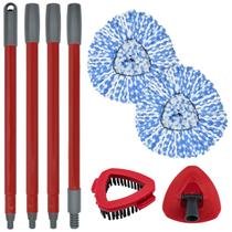 Conjunto de substituição de esfregões Yuunaie para O Cedar Spin Mop com 2 cabeças