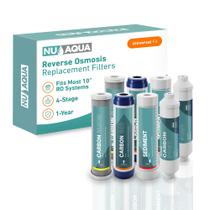 Conjunto de substituição do sistema de filtro de água de osmose reversa NU Aqua Conjunto de substituição do sistema de filtro de água de osmose reversa NU Aqua