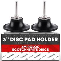 Conjunto de suporte de almofada de disco condicionador, pacote de 3 polegadas com 2 Conjunto de suporte de almofada de disco condicionador, pacote de 3 polegadas com 2
