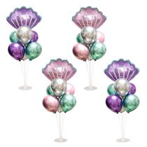 Conjunto de suporte de balão para decoração de mesa BearFun Mermaid