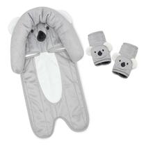 Conjunto de suporte de cabeça e capas de alça Travel Bug Baby & Toddler