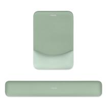 Conjunto de suporte de descanso de pulso MOSISO para mouse pad e teclado verde