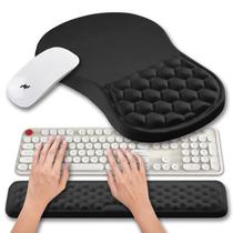 Conjunto de suporte de pulso e descanso de pulso para mouse Pad Hokafenle 2 em 1
