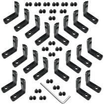 Conjunto de suportes de conectores de canto interno em forma de L Conjunto de suportes de conectores de canto interno em forma de L