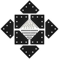Conjunto de suportes de conectores de extrusão de alumínio SeekLiny 2020 Conjunto de suportes de conectores de extrusão de alumínio SeekLiny 2020