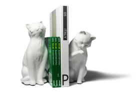 Conjunto de suportes decorativos para gatos Danya B. para amantes de gatos, branco Conjunto de suportes decorativos para gatos Danya B. para amantes de gatos, branco