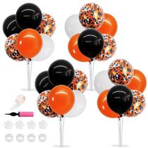 Conjunto de suportes para balões TONIFUL Halloween Preto Laranja 2025