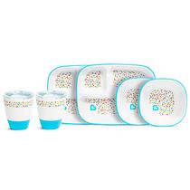 Conjunto de suprimentos de alimentação para crianças pequenas Munchkin Splash Blue Sprinkles