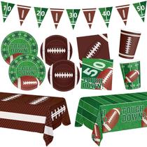 Conjunto de suprimentos de festa Litmirfu Football 99 unidades para 24 convidados