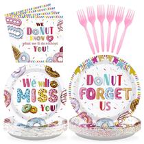 Conjunto de suprimentos para festas Grencian Farewell Retirement Donut x96