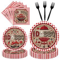 Conjunto de suprimentos para festas I DO BBQ Bridal Shower serve 24 convidados Conjunto de suprimentos para festas I DO BBQ Bridal Shower serve 24 convidados